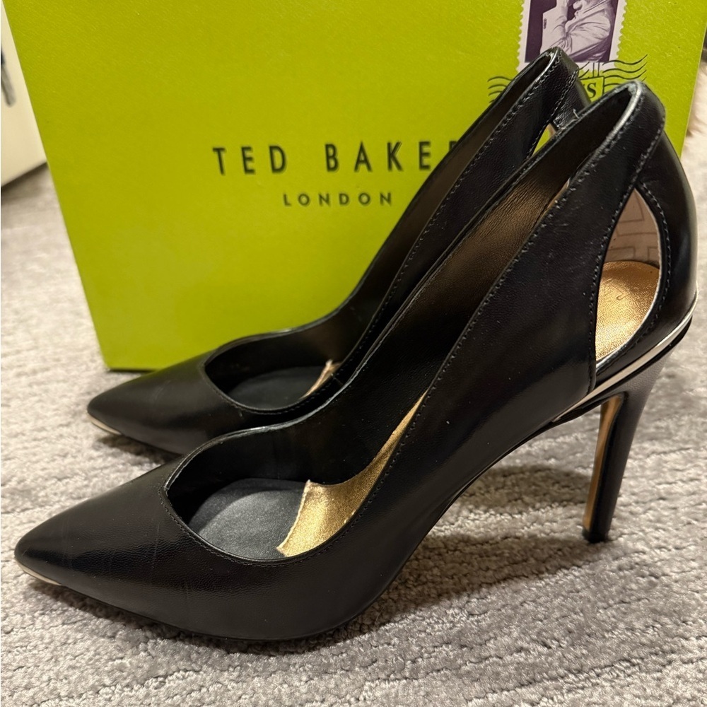 Ted Baker Latefa Black Stiletto Heels - Picture 4 of 7
